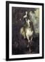 Charles I on Horseback-Sir Anthony Van Dyck-Framed Art Print