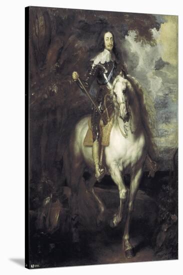 Charles I on Horseback-Sir Anthony Van Dyck-Stretched Canvas