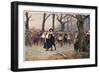 Charles I Walks to His Execution in Whitehall-Ernest Crofts-Framed Art Print