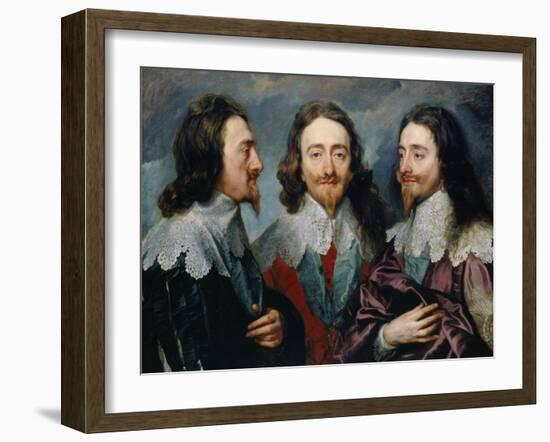 Charles I-Sir Anthony Van Dyck-Framed Giclee Print