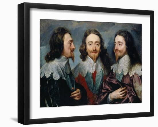 Charles I-Sir Anthony Van Dyck-Framed Giclee Print