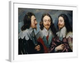 Charles I-Sir Anthony Van Dyck-Framed Giclee Print