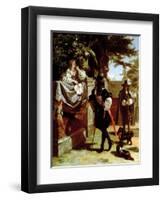 Charles II (1630-85) and Nell Gwynne (1650-87)-Edward Matthew Ward-Framed Giclee Print