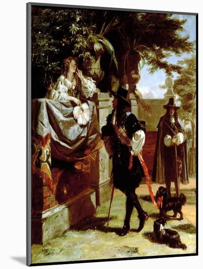 Charles II (1630-85) and Nell Gwynne (1650-87)-Edward Matthew Ward-Mounted Giclee Print