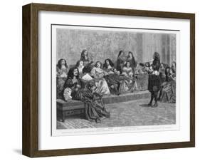 Charles II and His Court at the Palace During the Plague of London, C1665-1666-null-Framed Giclee Print