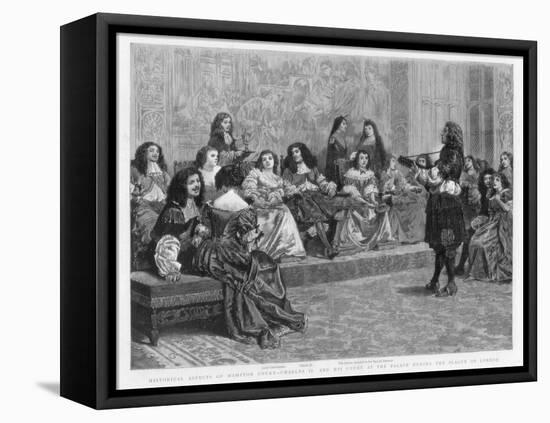 Charles II and His Court at the Palace During the Plague of London, C1665-1666-null-Framed Stretched Canvas