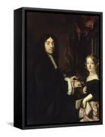 Charles II Couperin (1638-1679), organiste, et la fille de Claude Lefebvre-Claude Lefebvre-Framed Stretched Canvas