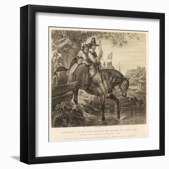 Charles II Escapes-null-Framed Art Print