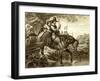 Charles II in Disguise Aided in His Escape by Jane Lane, 1651-H Bourne-Framed Giclee Print