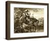 Charles II in Disguise Aided in His Escape by Jane Lane, 1651-H Bourne-Framed Giclee Print