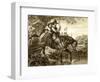 Charles II in Disguise Aided in His Escape by Jane Lane, 1651-H Bourne-Framed Giclee Print