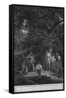 Charles II in the Forest of Boscobel, 1651-Pouney & Rhodes-Framed Stretched Canvas