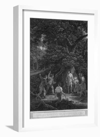 Charles II in the Forest of Boscobel, 1651-Pouney & Rhodes-Framed Giclee Print