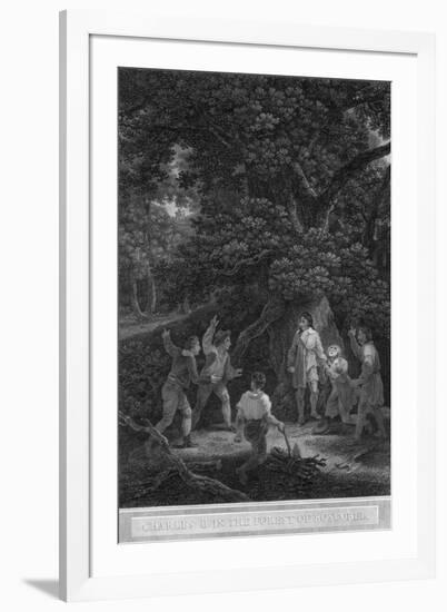 Charles II in the Forest of Boscobel, 1651-Pouney & Rhodes-Framed Giclee Print