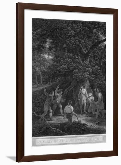 Charles II in the Forest of Boscobel, 1651-Pouney & Rhodes-Framed Giclee Print