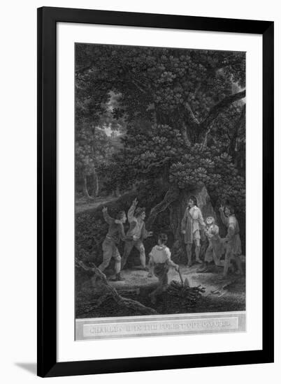 Charles II in the Forest of Boscobel, 1651-Pouney & Rhodes-Framed Giclee Print