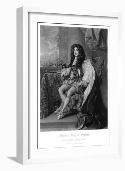 Charles II, King of England-Charles Turner-Framed Giclee Print