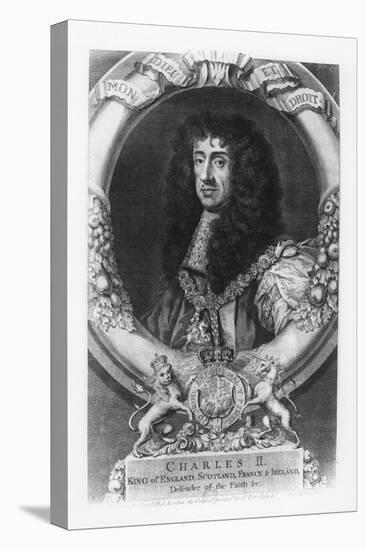 Charles II, King of England-George Vertue-Stretched Canvas