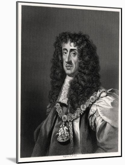 Charles II, King of Great Britain and Ireland, 19th Century-W Holl-Mounted Giclee Print