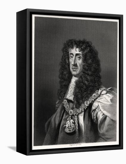 Charles II, King of Great Britain and Ireland, 19th Century-W Holl-Framed Stretched Canvas