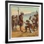 Charles II Lands at Dover and is Saluted as King of England by General Monk Who Kneels Before Him-Joseph Kronheim-Framed Art Print