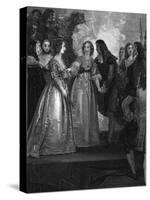 Charles II receiving the Duchess of Orleans at Dover, 1670, (1804)-William Bromley-Stretched Canvas