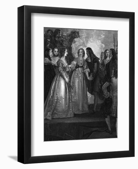 Charles II receiving the Duchess of Orleans at Dover, 1670, (1804)-William Bromley-Framed Giclee Print