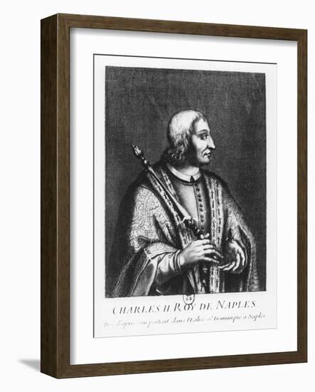 Charles II, the Lame, King of Naples-Pierre Duflos-Framed Giclee Print