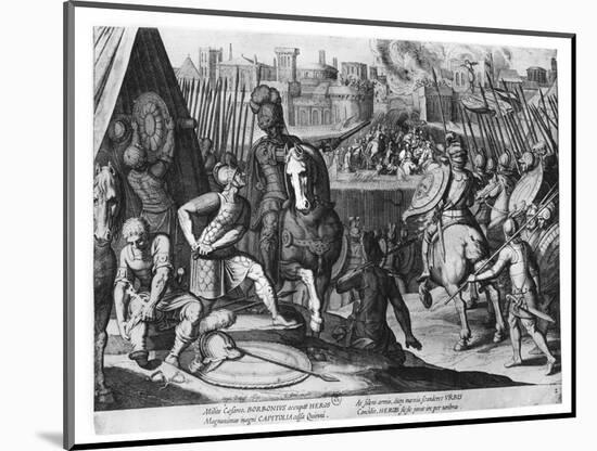 Charles Iii, Duke of Bourbon at the Sack of Rome in 1527-Cornelis Boel-Mounted Giclee Print