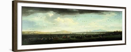 Charles III of Bourbons Hunting Coots on Lake Patria, Southern Italy-Claude Joseph Vernet-Framed Premium Giclee Print