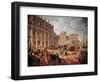 Charles III Visiting Saint Peter's Basilica, Rome, 1746-Giovanni Paolo Pannini-Framed Giclee Print