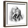 Charles IV, King of Spain and His Son Ferdinand Vii, 19th Century-Cooper-Framed Giclee Print