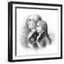 Charles IV, King of Spain and His Son Ferdinand Vii, 19th Century-Cooper-Framed Giclee Print