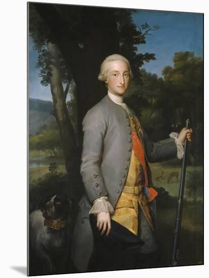 Charles IV of Spain as Prince of Asturias, Ca 1764-1765-Anton Raphael Mengs-Mounted Giclee Print