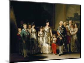 Charles Iv's Family, 1800, Spanish School-Francisco de Goya-Mounted Giclee Print