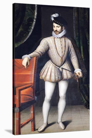 Charles IX (1550-74) King of France-Francois Clouet-Stretched Canvas