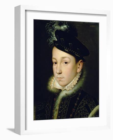 Charles IX (1550-74)-Francois Clouet-Framed Giclee Print