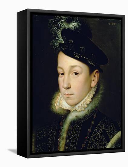 Charles IX (1550-74)-Francois Clouet-Framed Stretched Canvas