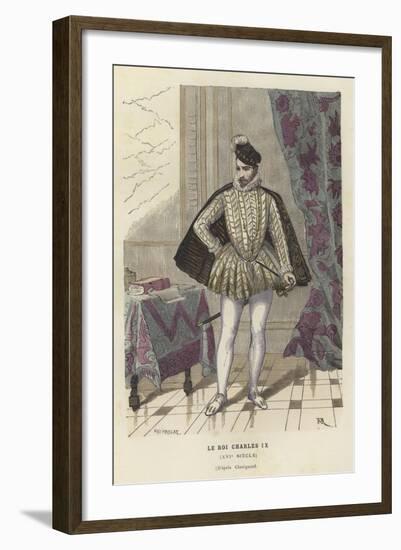 Charles IX, King of France, 16th Century-null-Framed Giclee Print