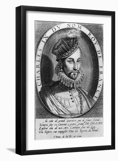 Charles Ix, King of France-Thomas de Leu-Framed Giclee Print