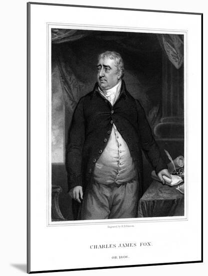 Charles James Fox, British Politician-H Robinson-Mounted Giclee Print