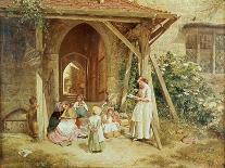 Playing at Schools, 1857-Charles James Lewis-Giclee Print