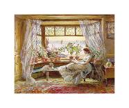 Reading by the Window, Hastings-Charles James Lewis-Giclee Print