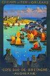 Bay Of Audierne-Charles-Jean Hallo-Framed Art Print