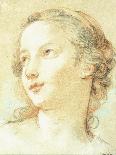 The Head of a Girl Looking to the Left-Charles Joseph Natoire-Giclee Print