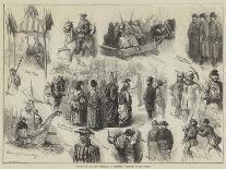 Opening of the New Townhall at Bradford, Sketches in the Streets-Charles Joseph Staniland-Laminated Giclee Print