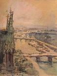 Bateau-Parisien at the Point Du Jour, 1915-Charles Jouas-Stretched Canvas