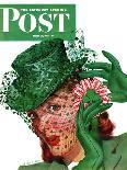 "Shamrock Chapeau," Saturday Evening Post Cover, March 20, 1943-Charles Kaiser-Giclee Print