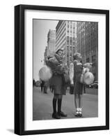 Charles Karo and Irene Guttman Sightseeing in New York-Martha Holmes-Framed Photographic Print