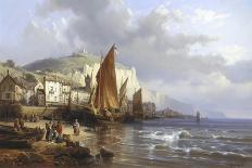 View on the Rhine-Charles Kuwasseg-Giclee Print